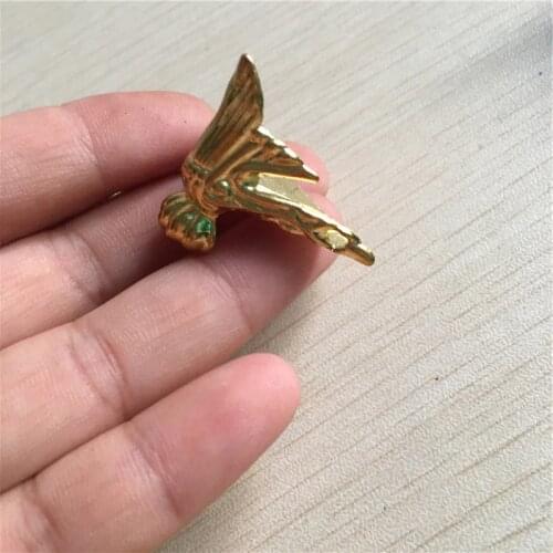 Retail Corner Protector,Antique Brass Jewelry Gift Box Wood Case Decorative Feet Leg,Chinese Furnituer Hardware,1PC