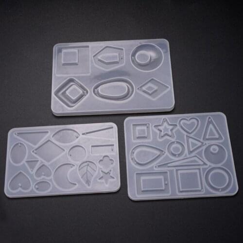 Silicone Pendant Mold For Resin Acrylic Jewelry Tools Earring Necklace Pendant Resin Mold Casting Mold Jewelry Making