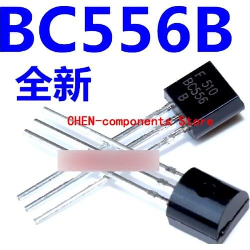 50pcs brand new BC556 BC556B PNP Low power transistor TO-92