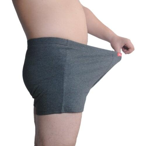 5pcs Bear Large Male Cotton Underwear Plus Size Mens High Waist Boxers Underpants Navy/Dark Grey/Red 4XL 5XL 6XL 7XL 8XL 9XL