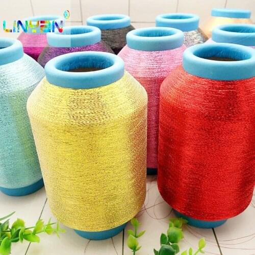 500g*1 pieces Golden silk embroidery thread summer style sewing thread yarn for knitting for crochet machine knit yarn t3