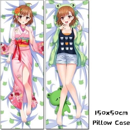 Anime Toaru Kagaku no Railgun Misaka Mikoto Dakimakura Pillow Case 150cm Cosplay Male Hugging Body Pillow Cover Anime Toaru Kaga