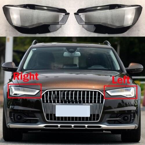 Auto Head Lamp Caps For Audi A6 C7 2015-2018 Car Front Headlight Cover Glass Lens Shell Light Lampcover Headlamp Lampshade