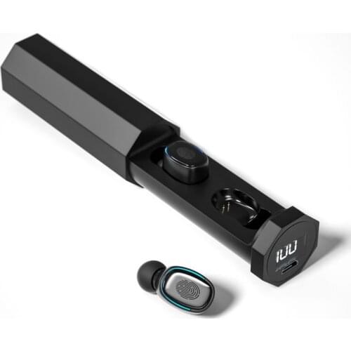 TWS wireless binaural in-ear pull-out 5.0 bluetooth headset F9 stereo sports waterproof headset with LED digital display