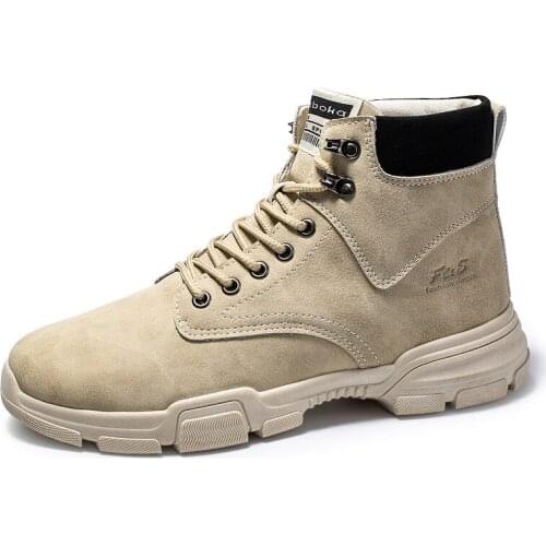 Ankle Boots Men Snow Boots Winter Warm Lace-up Men Shoes 2021 New Fashion Flock Plush Winter Boots Men Shoe Plus Size 39-44