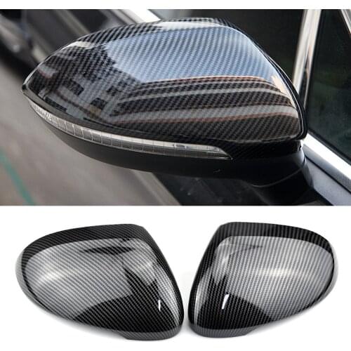Car Mirror Cover For VW Passat B8 CC Arteon R line Bright black Rearview Mirror Cover Protection Cap Car Styling