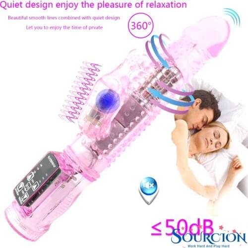 G Spot Dildo Rabbit Vibrator Masturbator Sex for Women Vagina Clitoris Double Vibrator 12 Speeds Vagina Vibration Adult Toys