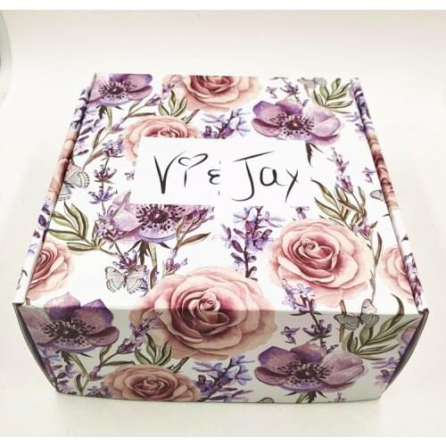 Customize White Printed Storage Boxes Cardboard Logo Printed Flower Gift Shipping Packaging Mailer Paper Boxes