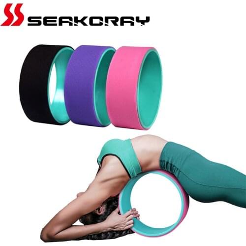 Yoga wheel Circle Bodybuilding Gym Workout Fitness Equipment Pilates Circles Fitness Roller Back Training Tool Slimming