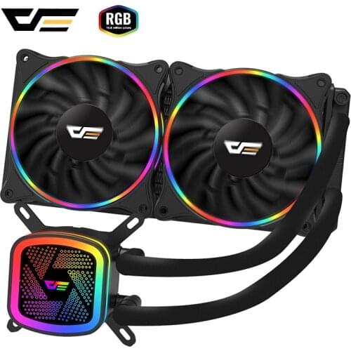 DarkFlash PC Case Water Cooling Computer CPU Cooler RGB Water Cooler Heatsink CPU Cooling Radiator LGA 1151/1155/2011/AM3+/AM4