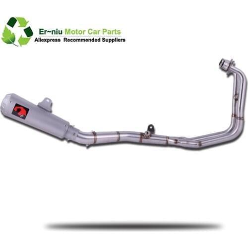 Motorcycle Full System Exhaust Slip-On For Yamaha MT03 MT-03 YZF R3 R25 YZF-R3 YZF-R25 2014 to 2017 Add power 12