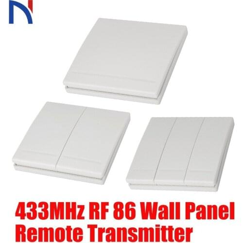 Wall Panel switch 1CH 2CH 3CH Free sticky wall panel remote control Sticky any where Transmitter 1 2 3 button