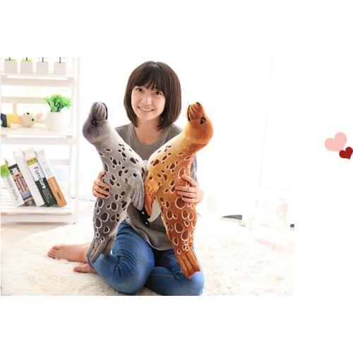 New toy lovely cartoon seal sea lion plush toy soft doll throw pillow birthday gift b0968