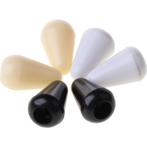 New 6pcs Guitar Parts 3 Way Toggle Switch Knob Tip Cap 4mm Plastic Switch Cap