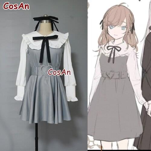 New Anime Vtuber Kuzuha Cosplay Costume Daily Wear Fashion Lovely Uniform Dress Activity Party Role Play Clothing Custom-Make