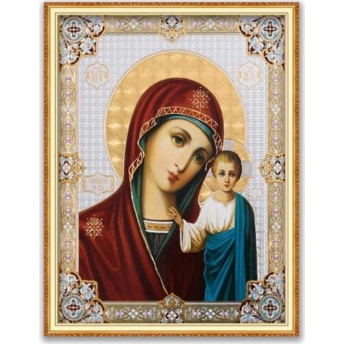 Region Orthodox Icon DIY Cross Stitch 11CT Embroidery Kits Needlework Craft Set Printed Canvas Cotton Thread Home Decoration Hot