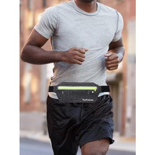 Adjustable Running Belt Foldable Waterproof Non-slip Belt Fitness Workout Running Sports Waist Bag Reflective Strips For Night