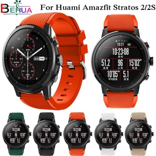 Replacement Band For Xiaomi Huami Amazfit 2/2S Stratos pace watch Strap silicone wristband belt For Samsung S3 Smart Watchband
