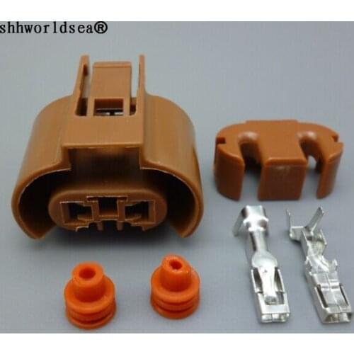 Shhworldsea 2p 9006 fog lights for VW Golf 6 plug connector for Toyota Corolla near light lamp holder DJZ7029Y-2.8-21