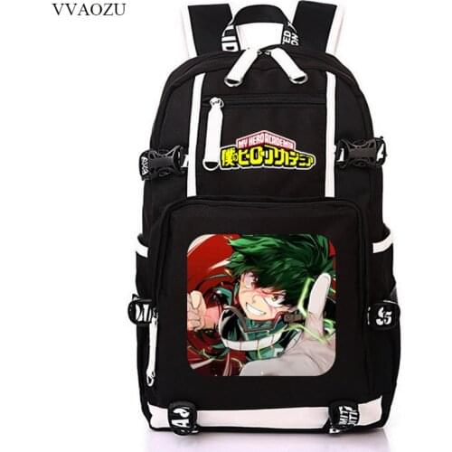 My Hero Academia Bag Bakugou Katsuki Izuku Midoriya Anime Male Female Student Backpack Travel Bag Laptop Shoulder Bags