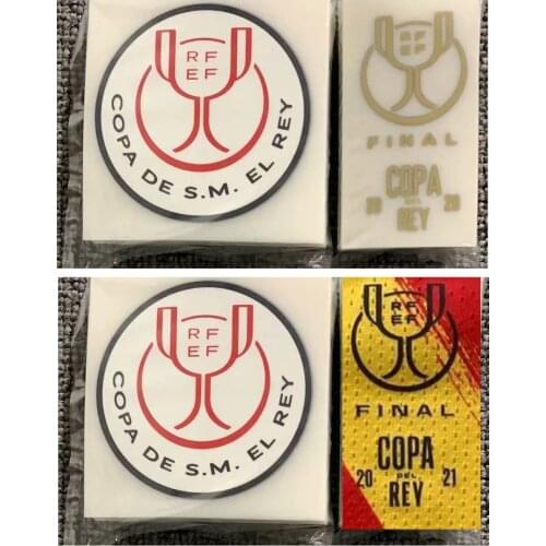 2021 Copa Del Rey Final Patch Soccer Patch Heat Transfer Iron ON Badge Patches