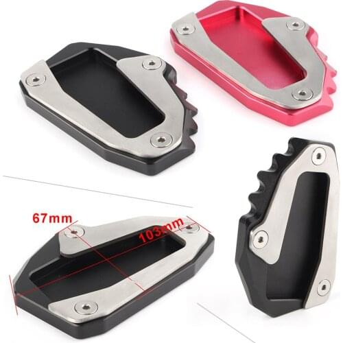 Motorcycle Side Kickstand Stand Extension Plate Pad For Ducati Monster 696 08-14 & 796 10-15 & 797 17-18 & 821 1200 1200S 14-17