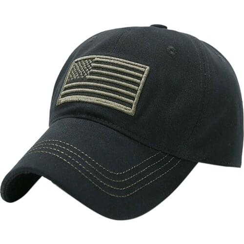 Unisex Baseball Hat Trucker Special Tactical Operator Forces USA Flag Patch Cap Small Holes Shading Hat