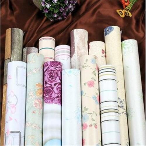 Beibehang Waterproof PVC self-adhesive wallpaper bedroom living room college dormitory fashion flower renovation wall paper