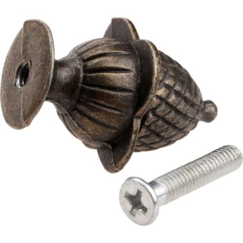 1pc Antique Cabinet Knobs and Handles Jewelry Box Wooden Case Knob Pulls Handles Furniture Kitchen Drawer Cupboard Pull Handles