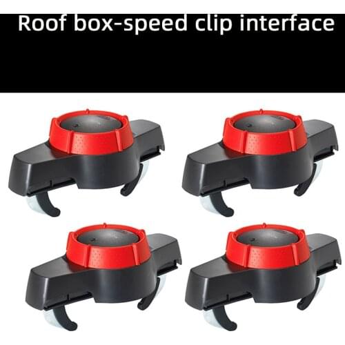 1 x Universal Car Roof Box Luggage Bag Mounting Buckle Clip Roof Rack Lock Holder Quick Mount Adjustable Mighty Clips