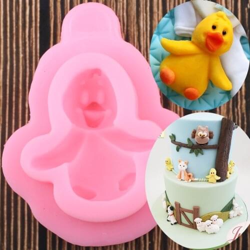 3D Penguin Silicone Mold Animals Duck Fondant DIY Birthday Party Cake Decorating Tools Candy Resin Clay Chocolate Moulds