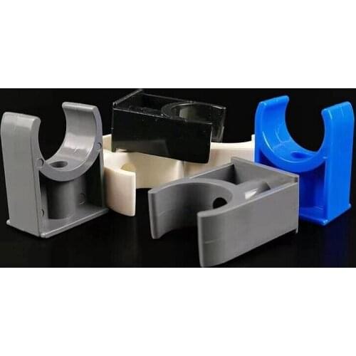 10~100pcs Inner Dia 25mm UPVC Pipe Carrier Clamp Irrigation System Connector Fittings Fixed U-type Water Pipe Clip Clamps