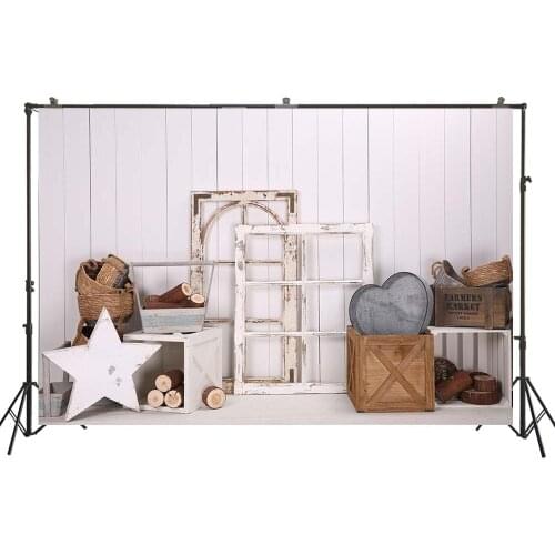 Photography Backdrop Old Grunge Wooden Decorations Boys Birthday Photo Background Baby Newborns Kids Studio Photoshoot Props4979