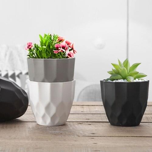 Succulent Plant Pot Plastic Durable Indoor Gardening Mini Flower Pot Planters Succulents Cactus Garden Table Bonsai Flowerpot