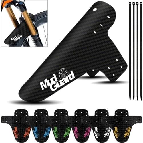 Colorful Bike Fenders MTB Road Front Rear Mudguard Mountain Bike Fender Carbon Fiber Cycling Fixing Accessories