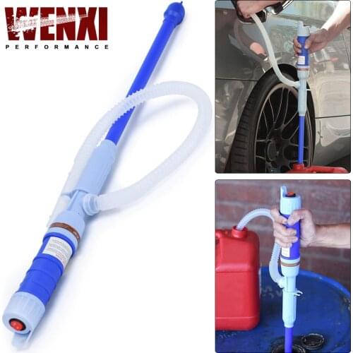 Multi-use Liquid Fuel Transfer Siphon Pump 1.5GPM High Flow Gasoline Diesel 2D Battery Power Operated Handheld Automatic