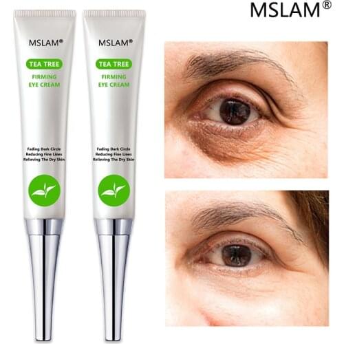 MSLAM Tea Tree Eye Cream 20g Anti-Wrinkle Anti-Hydrating Dark Circles Skin Care for Puffiness and Pouch Eye Cream 20g