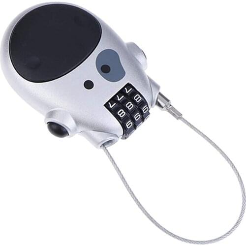 New Password Helmet Lock with Steel Cable Bicycle Mini Burglar Lock Bike Accessories for Motorcycle MTB Scooter