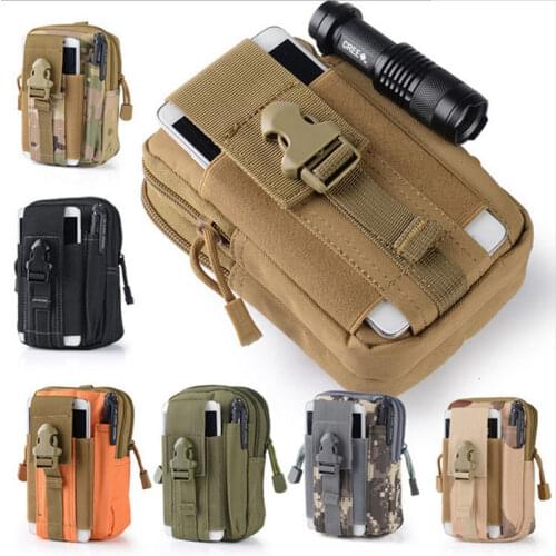 Hunting Bags Tactical Pouch Molle Belt Waist Bag Military Tactical Pack Hunting Outdoor Pouches Case Pocket Camo Bag for Iphone