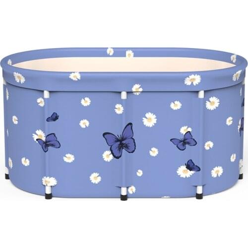 Portable Bathtub Folding Bath Bucket Foldable Large Adult Tub Baby Swimming Pool Insulation Separate Family Bathroom SPA Tub