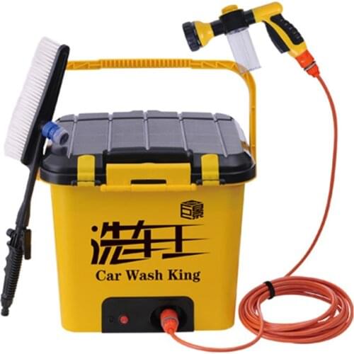 Portable Car Wash Equipment 25L/electric High Pressure 12V Motor Pump High Pressure Washer Foam Generator Car Wash