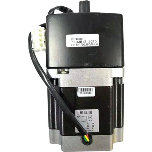 Roller motor with gearbox for flat knitting machine