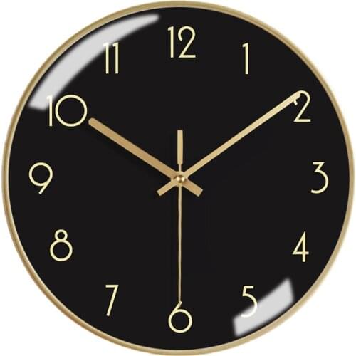 Nordic Silent Wall Clock Metal Modern Creative Luxury Kitchen Living Room Bedroom Wall Clocks Home Decor Wall Watch Brief
