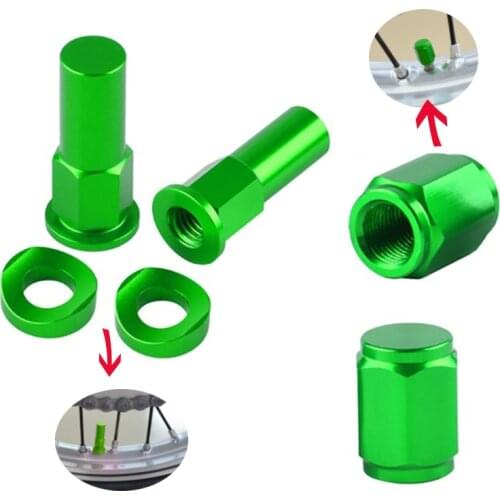 Dirt Bike Rim Lock Nuts Bolts Spacer Motocross Valve Cap For Yamaha YZ 125 250 250F 450F WR250R WR450R WR250F WR450F YZ125 YZ250
