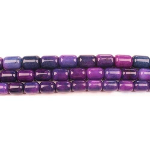 Wholesale Sugilite color jades Drum Shape Beads 15" For DIY Jewelry Making ,We provide mixed wholesale for all items