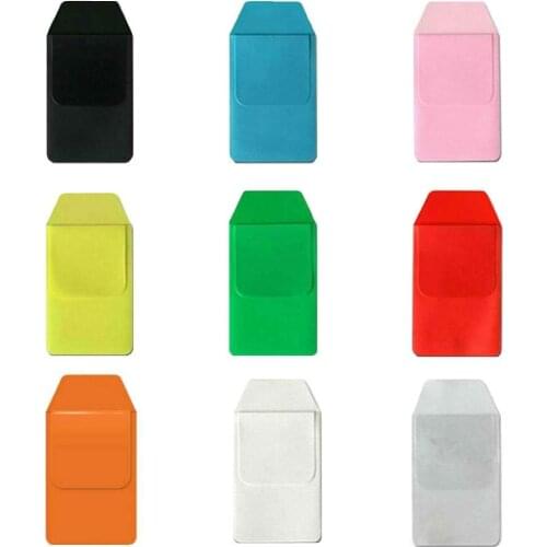 XRHYY 9 Pcs Pure Color PVC Pen Bags Doctors Nurses Pen Inserted Leak-Proof Pocket Protector For Classic School Hospital Office