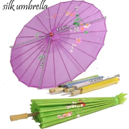 Silk Handle Umbrella rain women Suspended Ceiling Decoration Umbrella Stage Cheongsam Umbrella paraguas inverso parasol
