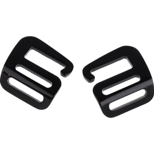 20pcs Sturdy Metal G Hook Webbing Quick Release Buckle Backpack Bag Black