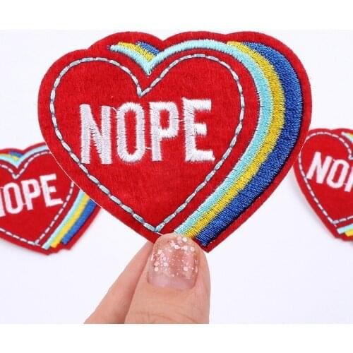 50pcs/lot Love Letter Embroidery Patches Letters Clothing Decoration Accessories Diy Iron Heat Transfer Applique Patches