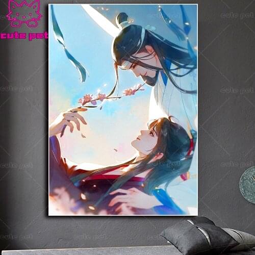 Diy Diamond Painting Mo Dao Zu Shi FigureChinese Anime 5d Diamond Mosaic Embroidery Cross Stitch Full Square Drill Home Decor